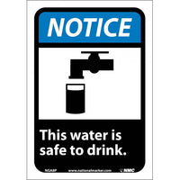 NOTICE, THIS WATER IS SAFE TO DRINK (W/GRAPHIC), 10X7, PS VINYL