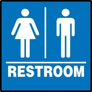 ADA Braille Tactile Sign: Restroom (Unisex) | PAD925BU