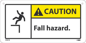 Caution Fall hazard.