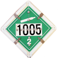 4 Legend Placard System With Metal Flip UN Numbers | PLT-02