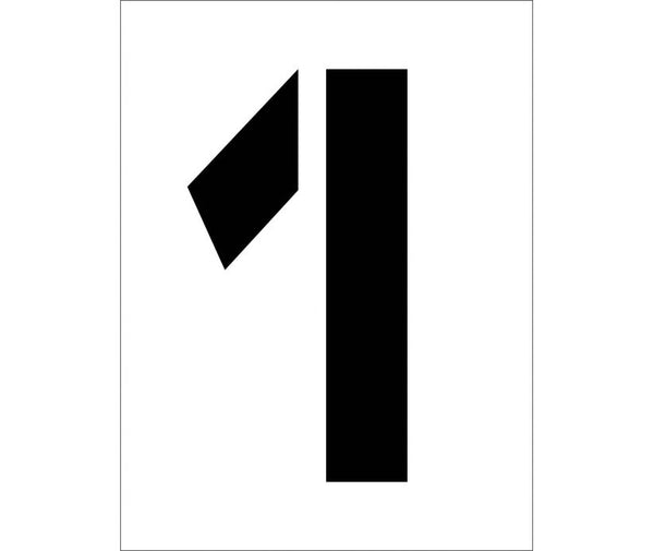 STENCIL, NUMBER 1, 12