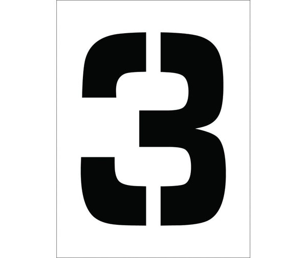 STENCIL, NUMBER 3, 12