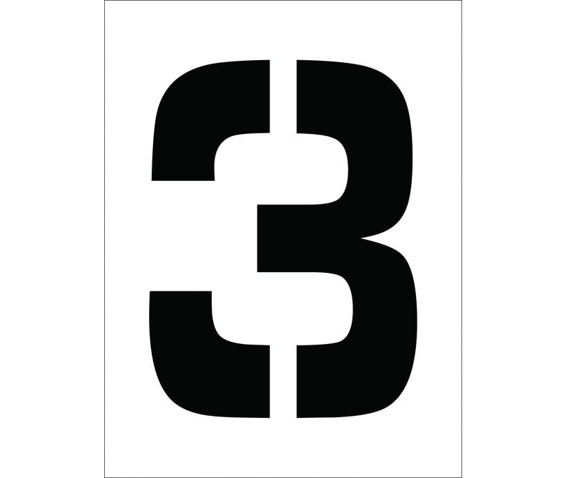 STENCIL, NUMBER 3, 12