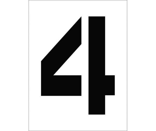 STENCIL, NUMBER 4, 12