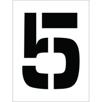 STENCIL, NUMBER 5, 12"