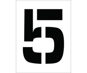 STENCIL, NUMBER 5, 12"