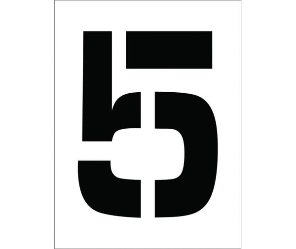 STENCIL, NUMBER 5, 12
