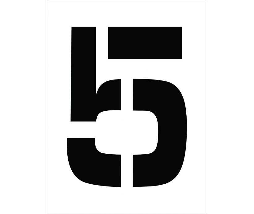 STENCIL, NUMBER 5, 12