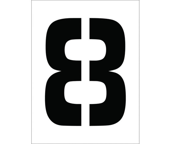 STENCIL, NUMBER 8, 12