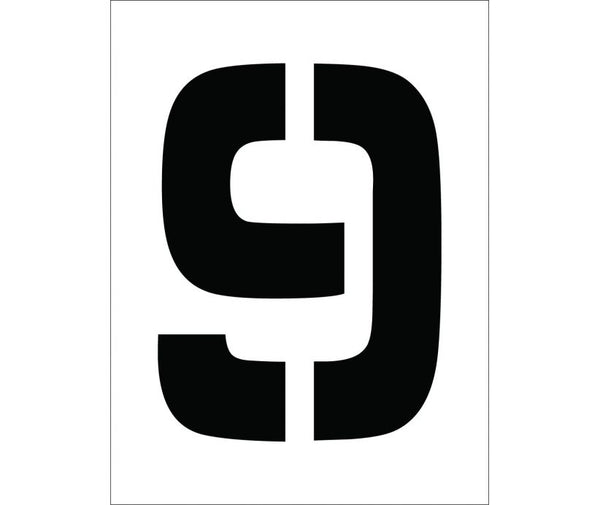 STENCIL, NUMBER 9, 12