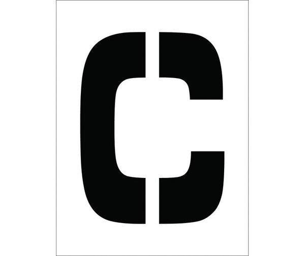 STENCIL, LETTER C, 12