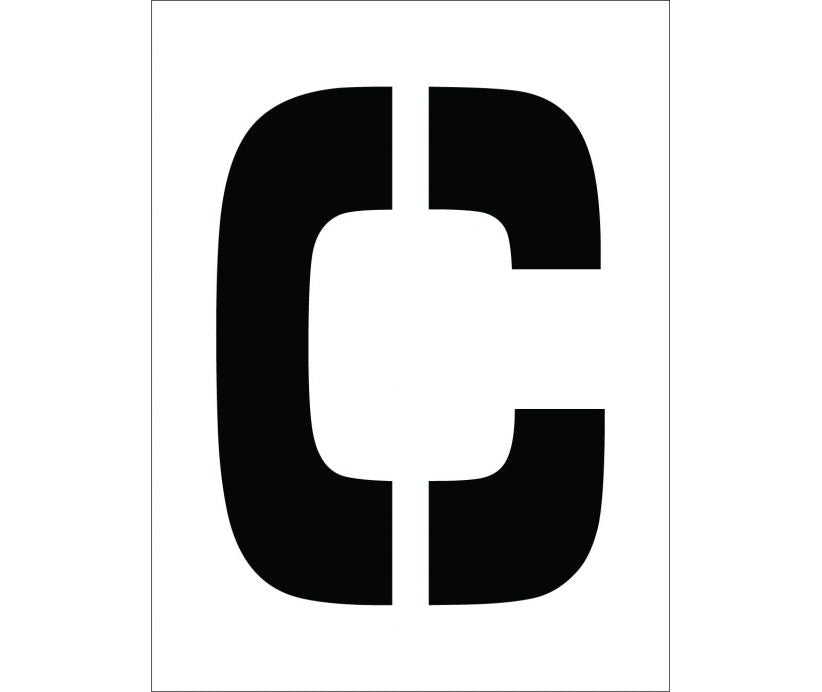 STENCIL, LETTER C, 12