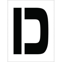 STENCIL, LETTER D, 12"