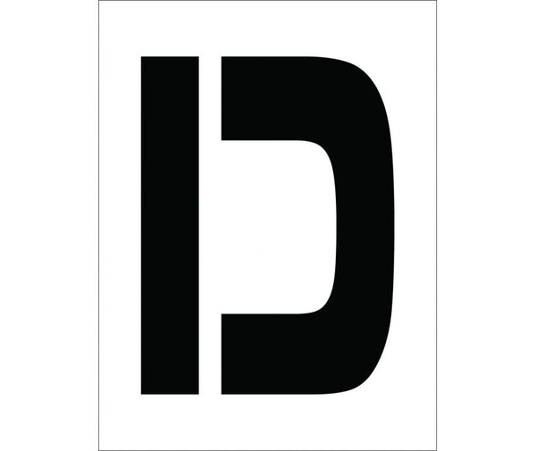 STENCIL, LETTER D, 12