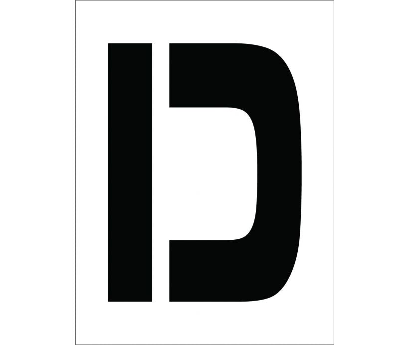 STENCIL, LETTER D, 12