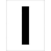 STENCIL, LETTER I, 12"