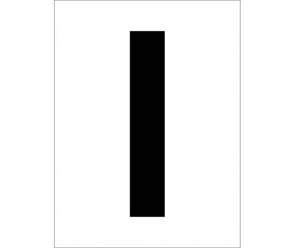 STENCIL, LETTER I, 12