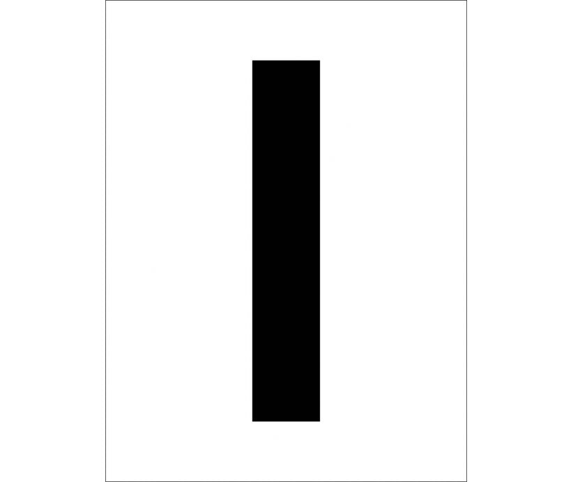 STENCIL, LETTER I, 12