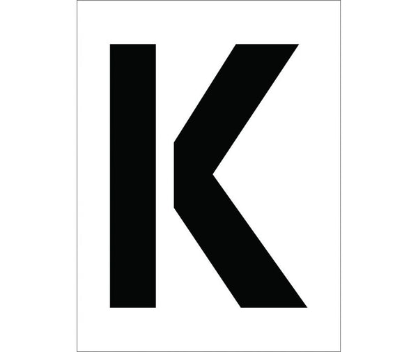 STENCIL, LETTER K, 12