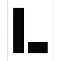 STENCIL, LETTER L, 12"