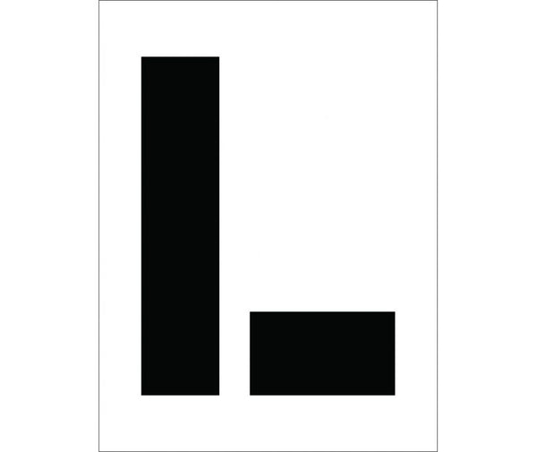 STENCIL, LETTER L, 12