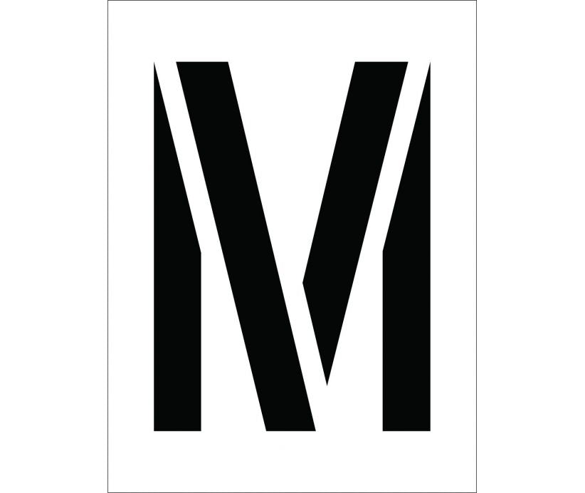 STENCIL, LETTER M, 12