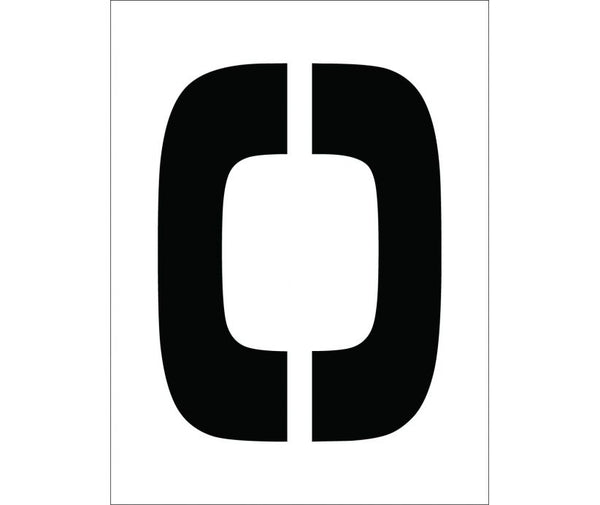 STENCIL, LETTER O, 12