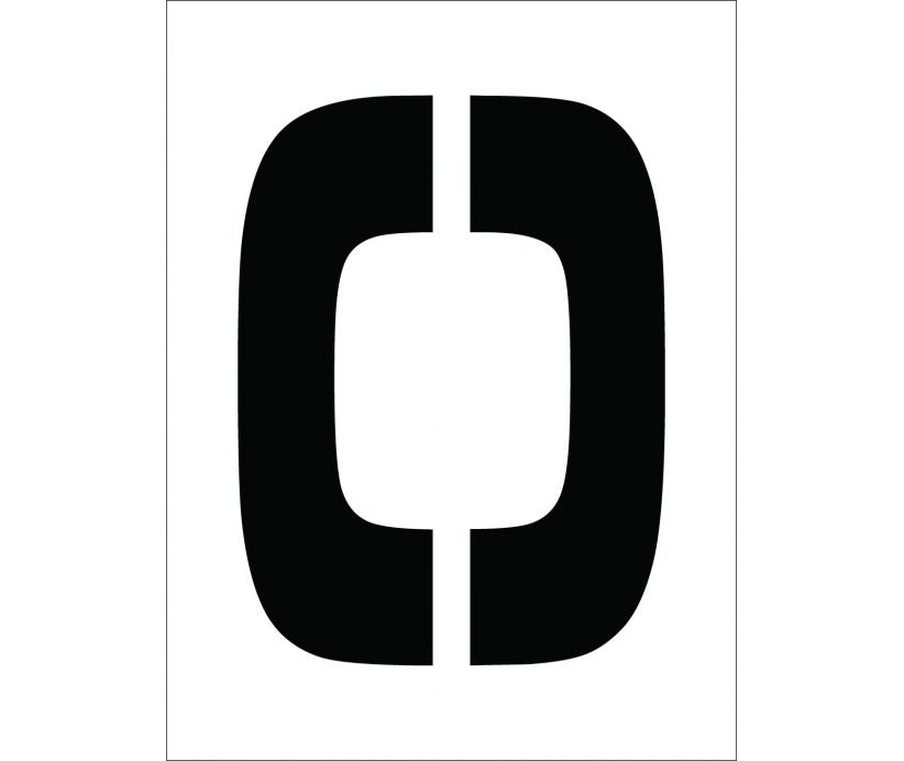STENCIL, LETTER O, 12