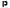 STENCIL, LETTER P, 12