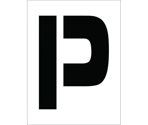 STENCIL, LETTER P, 12