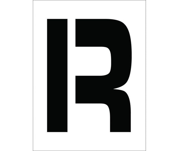 STENCIL, LETTER R, 12