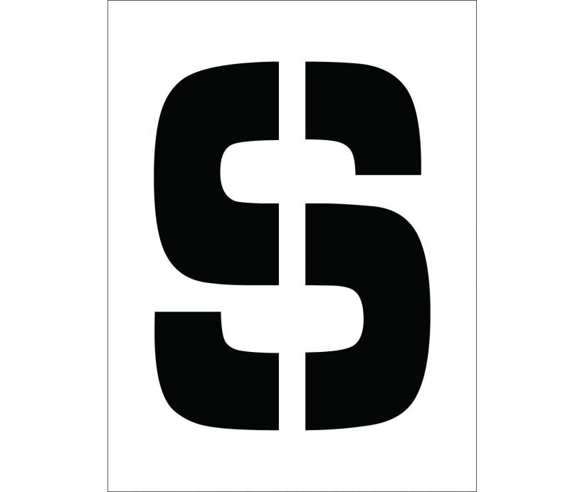 STENCIL, LETTER S, 12