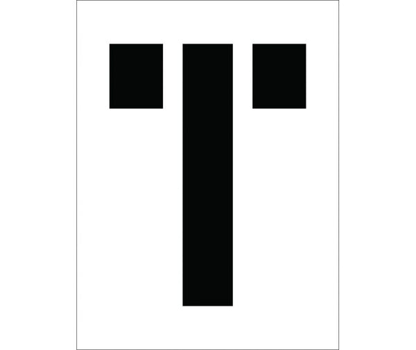 STENCIL, LETTER T, 12