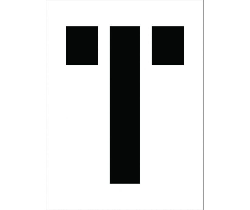 STENCIL, LETTER T, 12