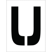 STENCIL, LETTER U, 12"