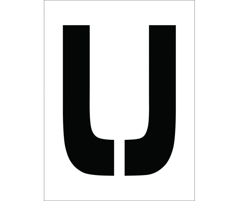 STENCIL, LETTER U, 12