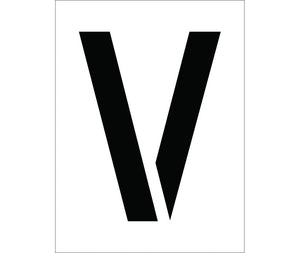 STENCIL, LETTER V, 12"