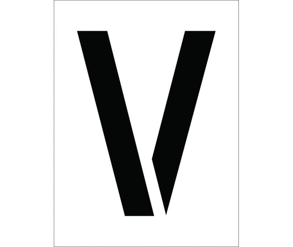 STENCIL, LETTER V, 12
