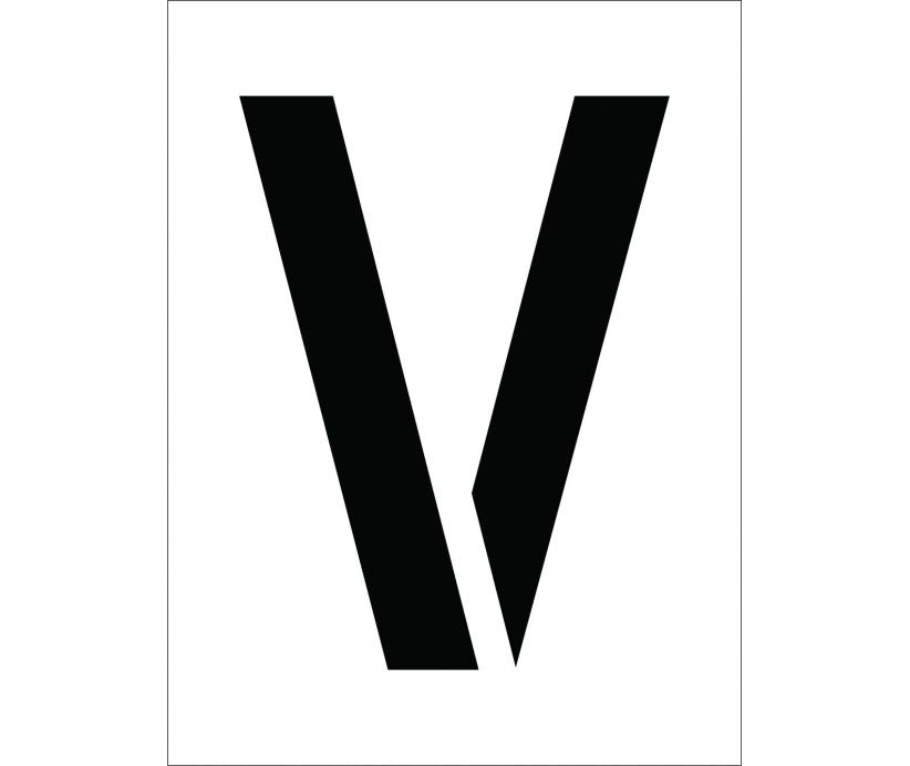 STENCIL, LETTER V, 12