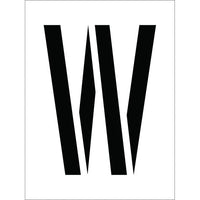 STENCIL, LETTER W, 12"