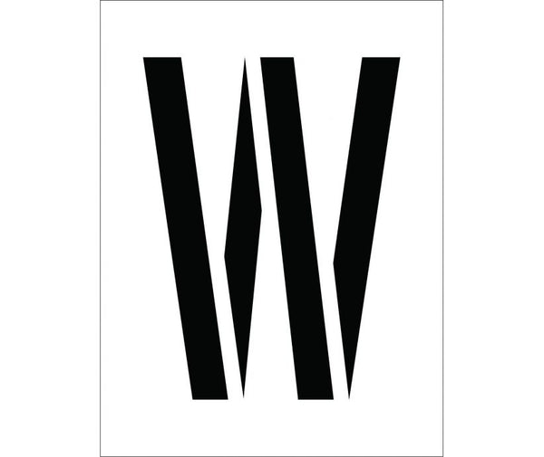 STENCIL, LETTER W, 12