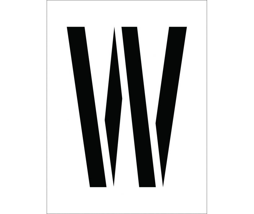 STENCIL, LETTER W, 12
