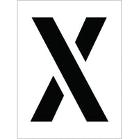 STENCIL, LETTER X, 12"