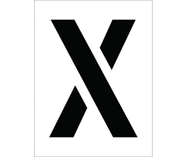 STENCIL, LETTER X, 12