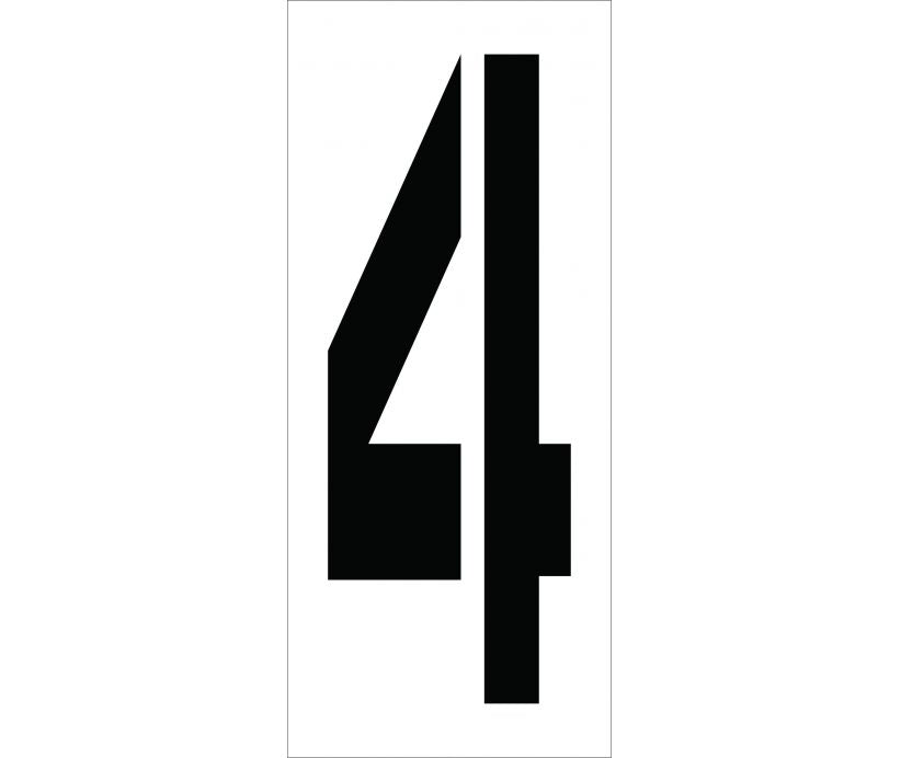 STENCIL, NUMBER 4, 24