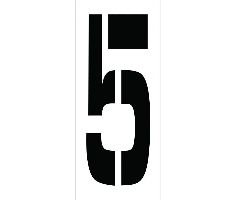 STENCIL, NUMBER 5, 24