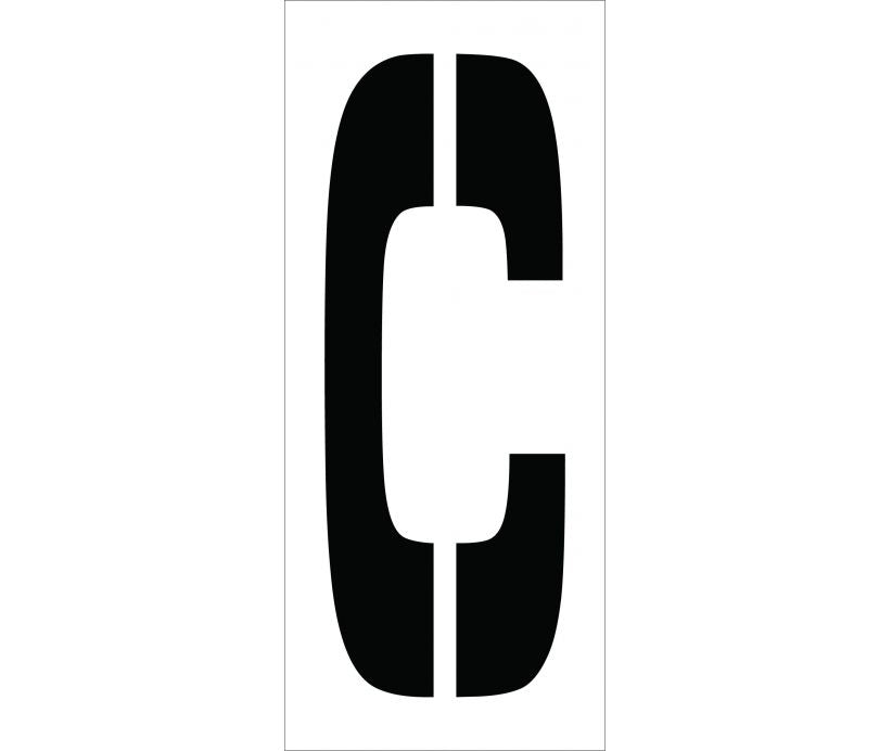 STENCIL, LETTER C, 24