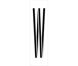 STENCIL, LETTER W, 36"