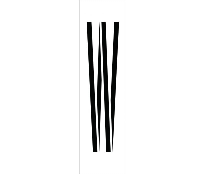 STENCIL, LETTER W, 36