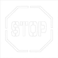 Stop Stencil 24"x24" Poly Plastic | PMS205
